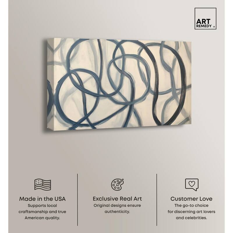 Eternal Loop I Canvas by Art Remedy, Gallery Wrapped