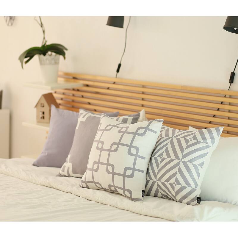 Geometric Greek Key Decorative Throw Pillow Cover
