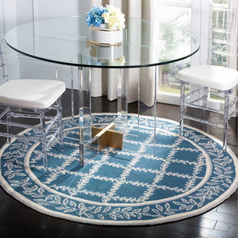 SAFAVIEH Handmade Chelsea Kimber Trellis French Country Wool Rug