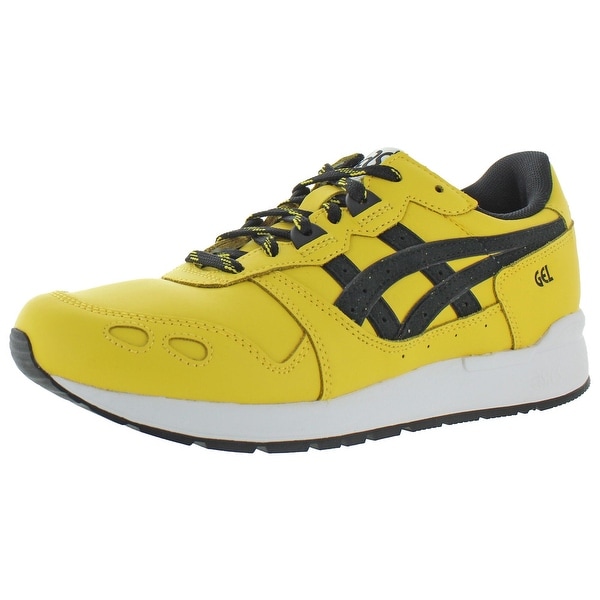 leather asics running shoes