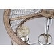 preview thumbnail 13 of 17, Denica 16 Inch Crystal Shade Semi Flush Mount 3-Light