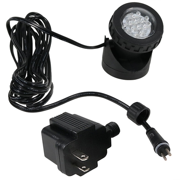 Sunnydaze Submersible Electric LED Light Kit with Transformer, Size Options Available