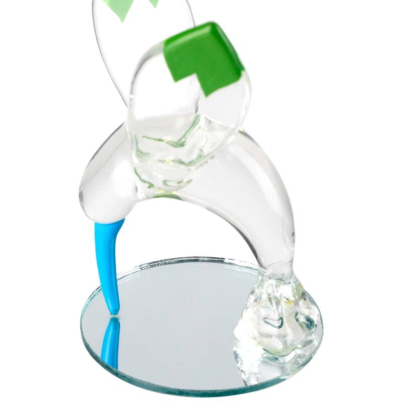 Cotton Candy Hummingbird Crystal Figurine - 2.75"