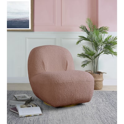 Modern 32" Upholstered Armless Accent Chair with Large Seat for Living Room