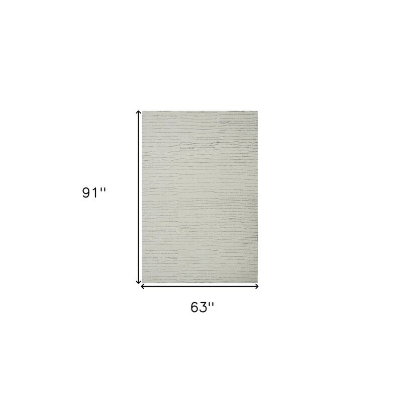 Mufad Power Loomed Distressed Abstract Modern Non Skid Stain Resistant Durable Area Rug By HomeRoots