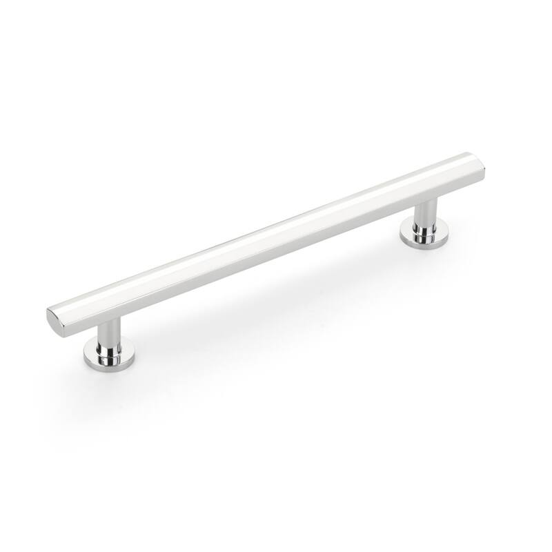 Schaub and Company Heathrow 6" Center to Center Contemporary Solid - Polished Chrome