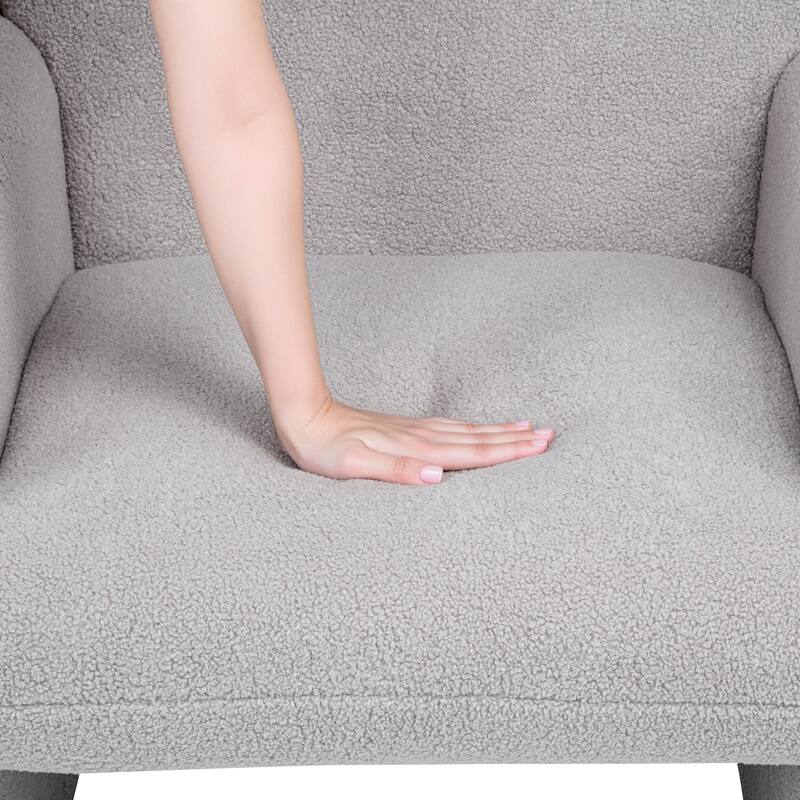 Stylish and Minimalist Single Sofa Chair with Arms and Pillow, Armchair, Accent Chair for Living Room, Bedroom, Study