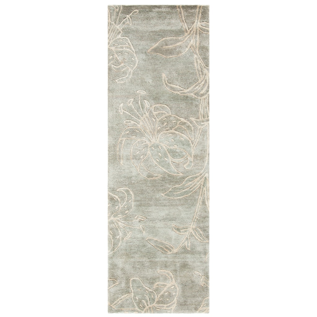 SAFAVIEH Handmade Soho Sable Floral N.Z. Wool Rug