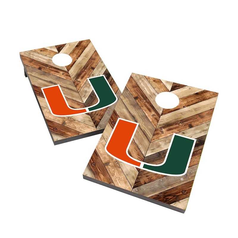 Miami Hurricanes 2x4 Cornhole Bag Toss - NO Accessories