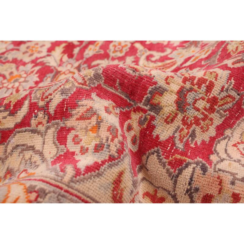 ECARPETGALLERY Hand-knotted Antalya Vintage Burgundy Wool Rug - 9'9 x 12'10