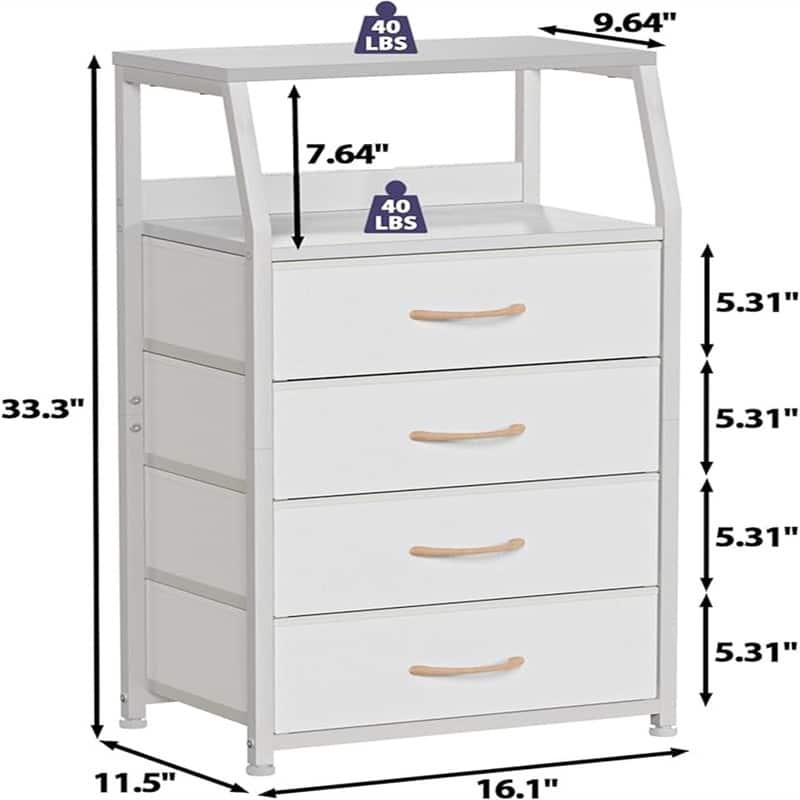 Tall 4 Drawers Night Stands