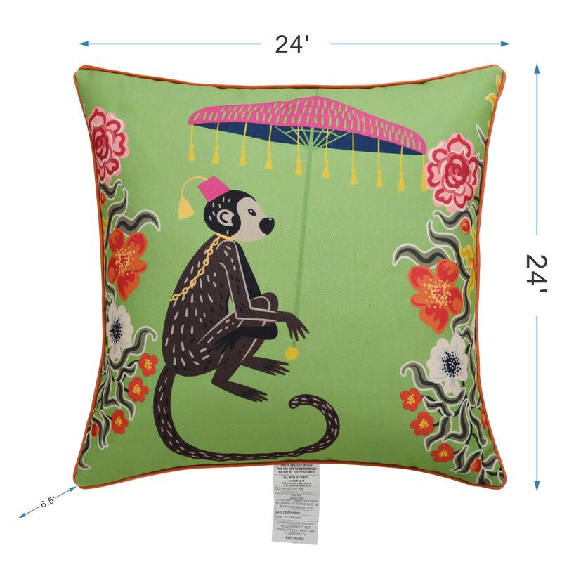 StyleCraft Maharaja Monkey Left Side Throw Pillow