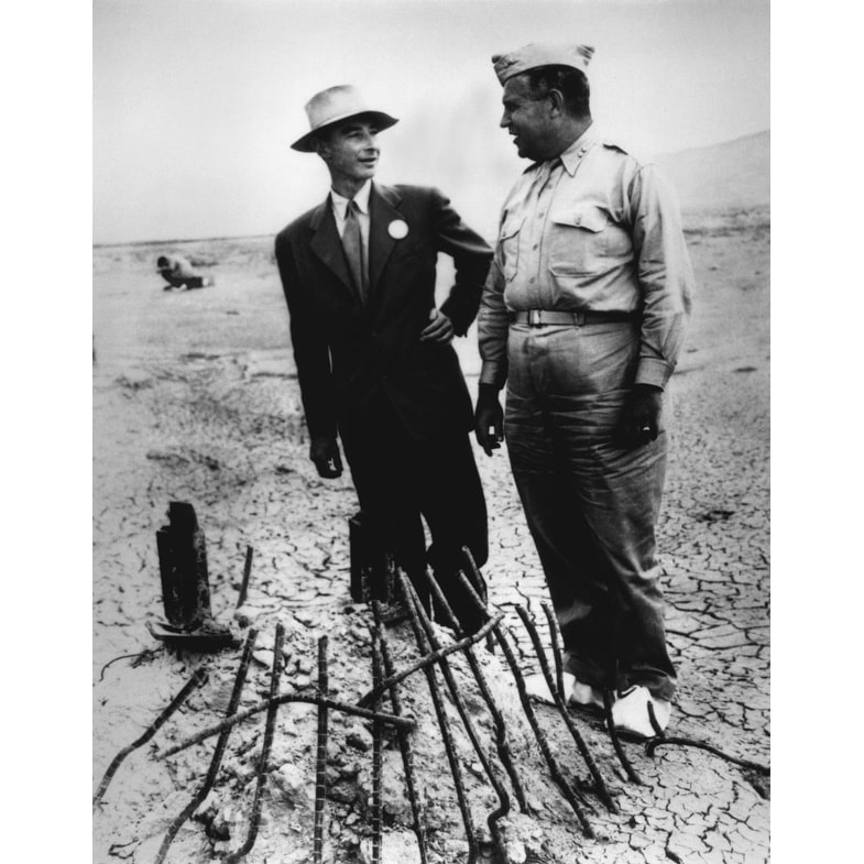 Gen Leslie Groves And Dr J Robert Oppenheimer At Trinity