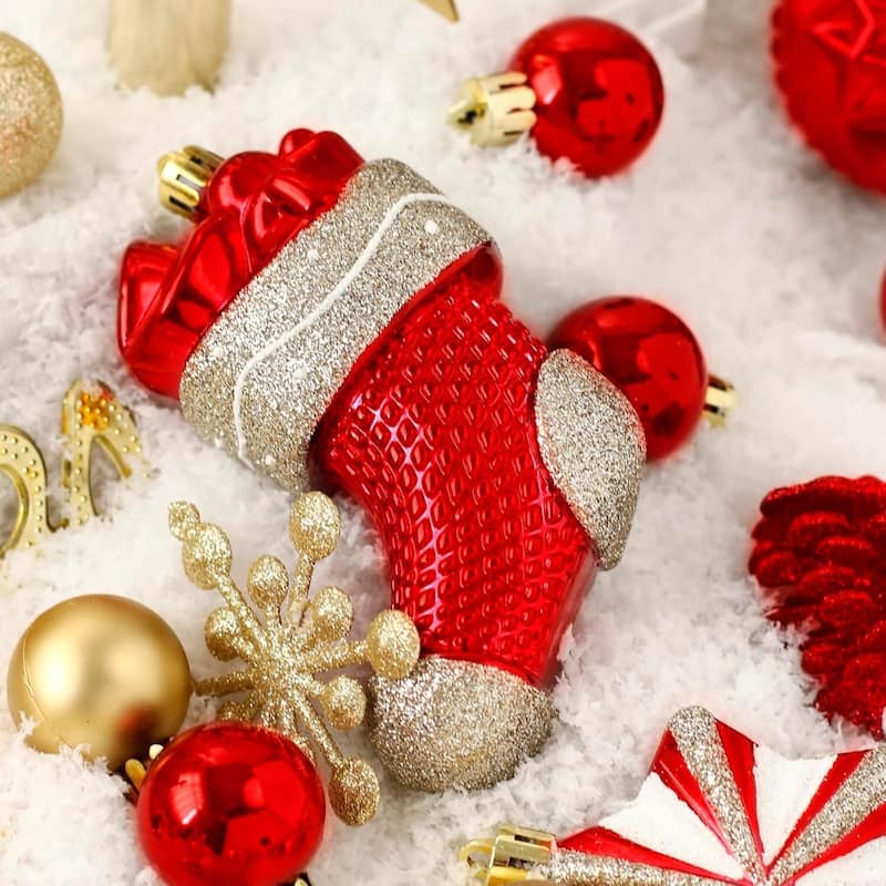 70 Pcs Christmas Decoration Ball Ornaments Set for Holiday Party Wedding - N/A