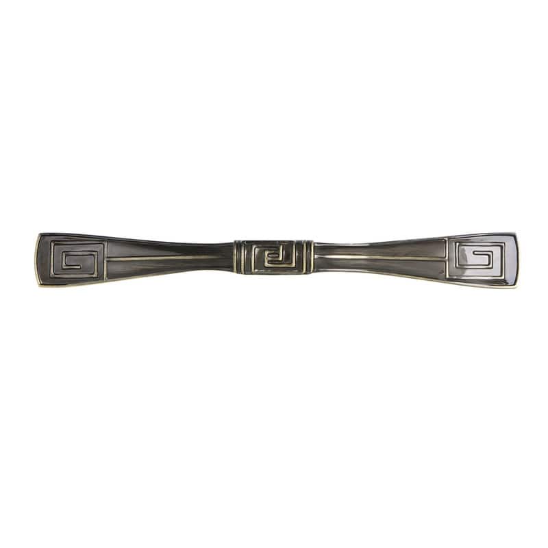 Utopia Alley Trieste Pull Handle - Decorative Antique Brass Cabinet Drop Pull Handles, 5.0" Center to Center