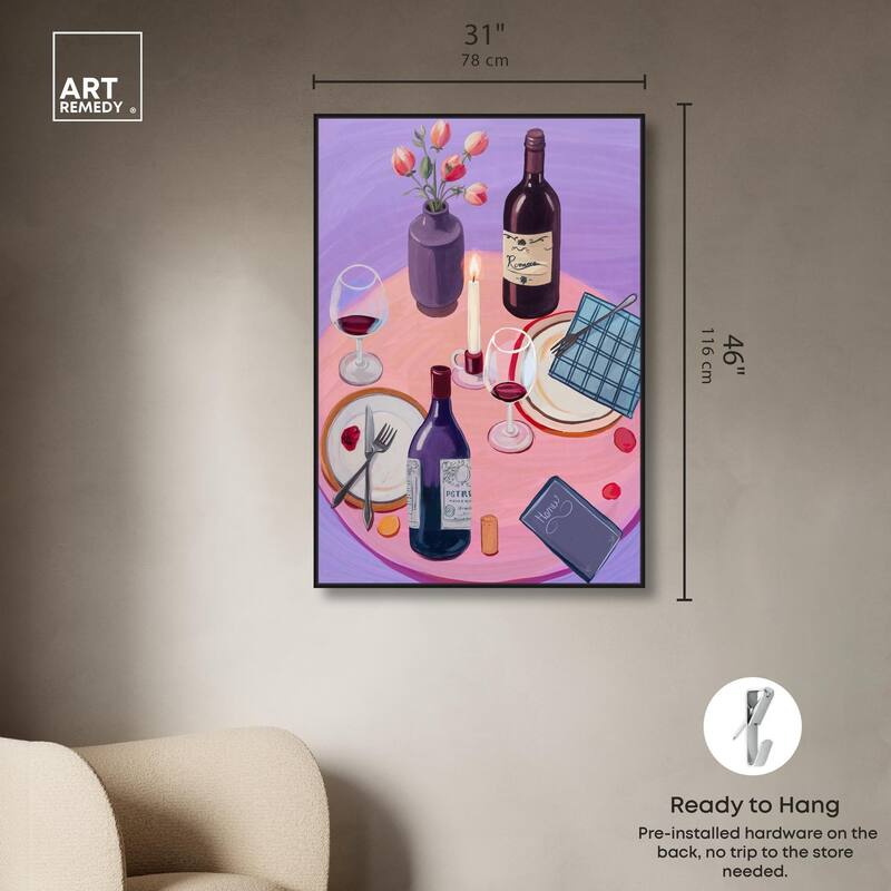 Lavender Haze Dinner Canvas by Art Remedy