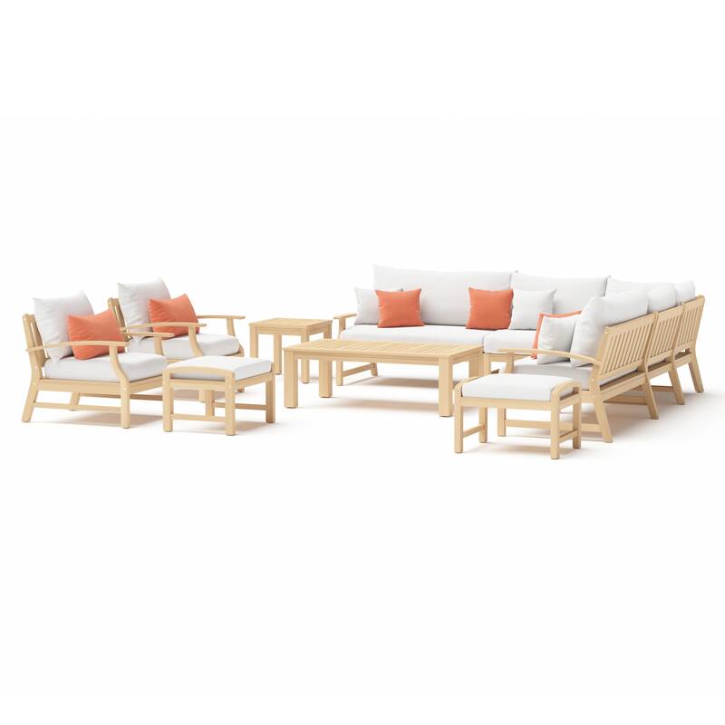Kooper 11 Piece Sunbrella Outdoor Patio Estate Collection - Cast Coral