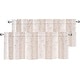 preview thumbnail 1 of 10, DriftAway Harper Ink Floral Pattern Window Valance - 2 Pack 50" width x 18" length - Beige