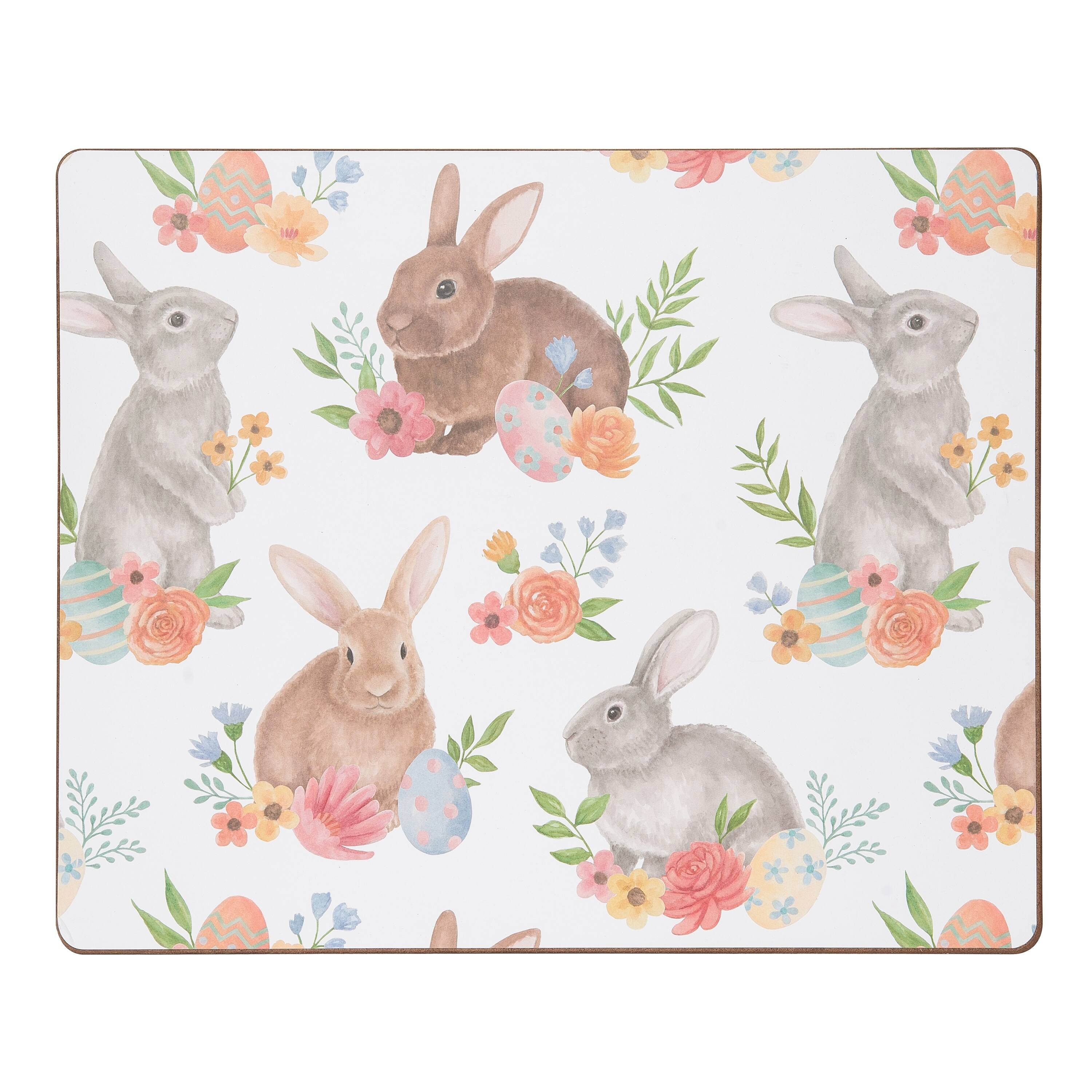 Spring Floral Bunny Hardboard Placemat Bed Bath & Beyond 36931490