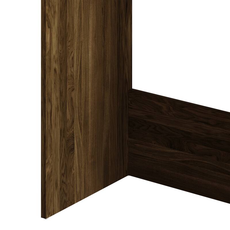 CraftPorch Classic 43 Inch Writing Desk with 3- Open Shelf