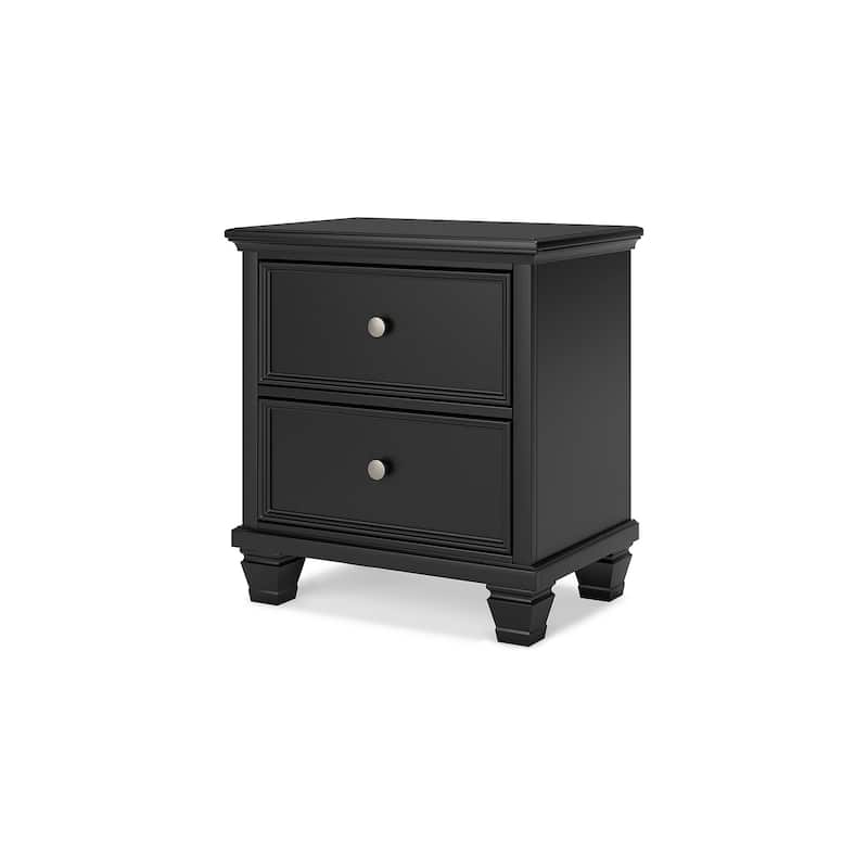Signature Design by Ashley Lanolee Black 2 Drawer Nightstand