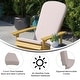 preview thumbnail 39 of 44, Indoor/Outdoor Folding Adirondack Chairs with Cushions - Set of 2 - 30.25"W x 34"D x 37"H