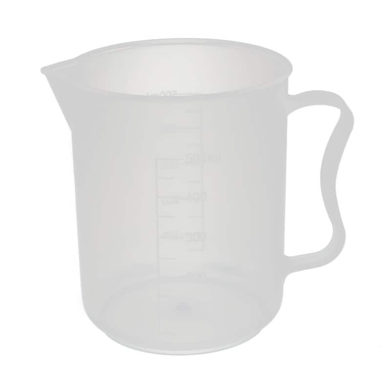 Kitchen Labotary 500mL Plastic Measuring Cup Jug Pour Spout Container - Clear