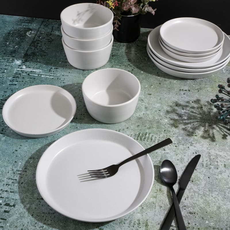 Gibson Soho Lounge Sofia 12 Piece Coupe Dinnerware Set