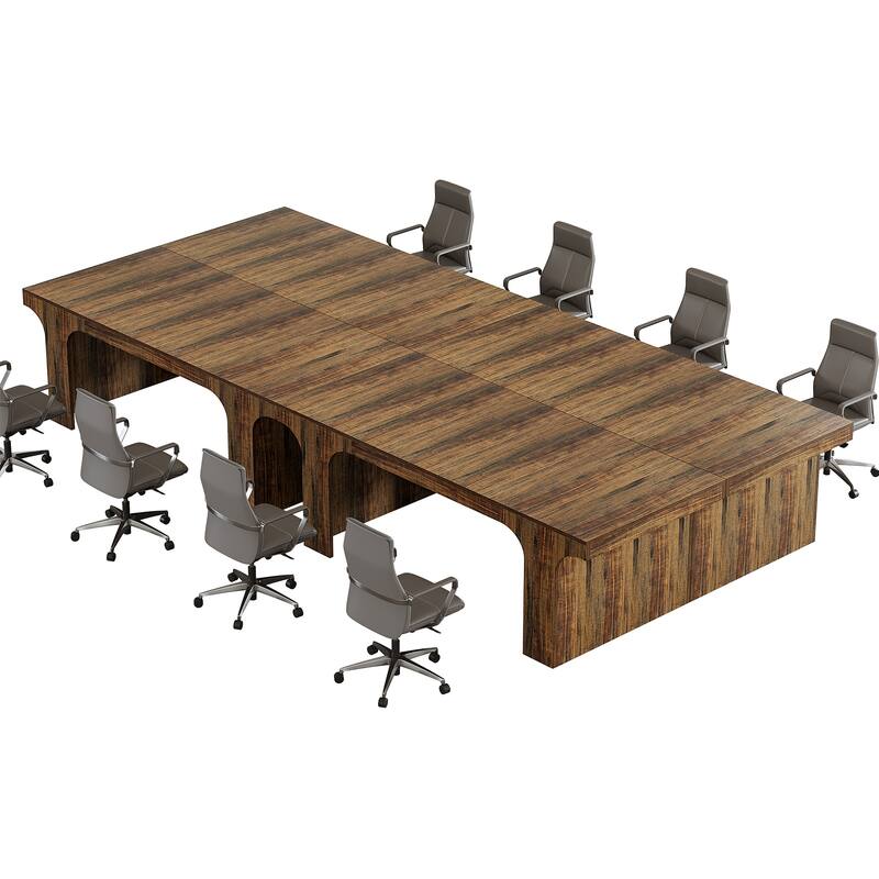 Large Executive Conference Table, Office Meeting Table, Boardroom Computer Writing Desk Workstation Accent Table