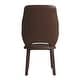 preview thumbnail 13 of 67, LeisureMod Vivara Leather Upholstered Dining Chair with Padded Seat - Mid-Century Arm Chair for Home Office Bar & Kitchen