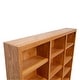 preview thumbnail 16 of 17, Concepts in Wood Triple Wide Wood Bookcase, 15 Shelf, 72 inch Tall