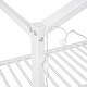 preview thumbnail 14 of 12, Full Size House Bed Frame with Roof Design, Metal Platform Bed with Storage Shelves