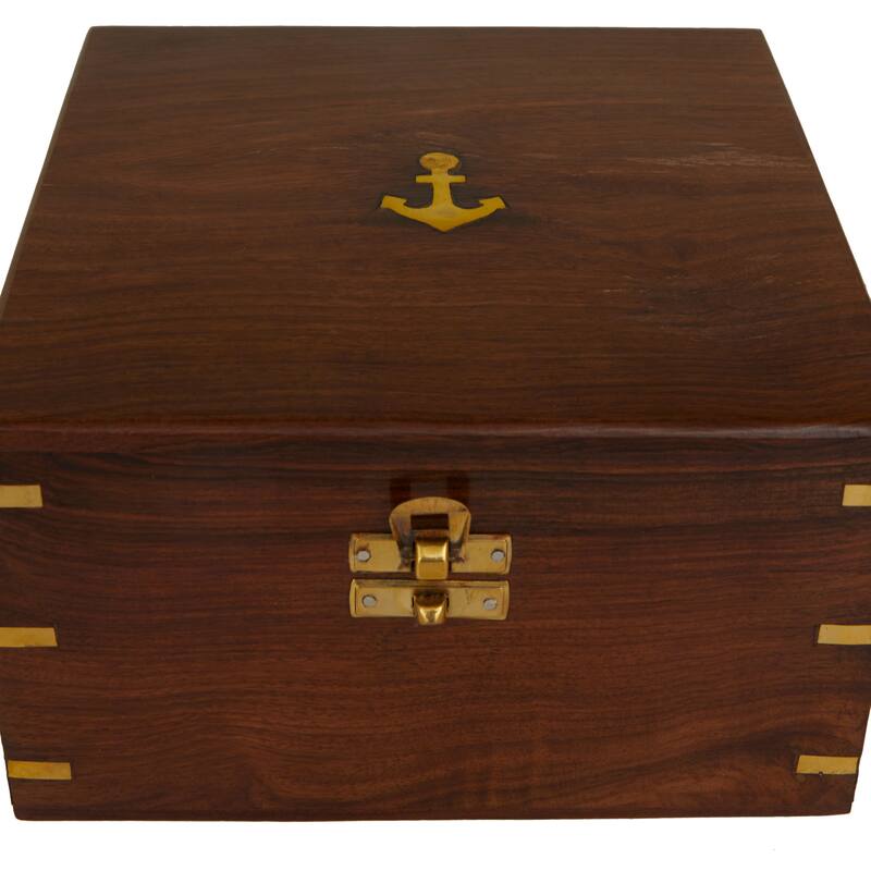 Gold Brass Nautical Heirloom Decor ( Set of 2)