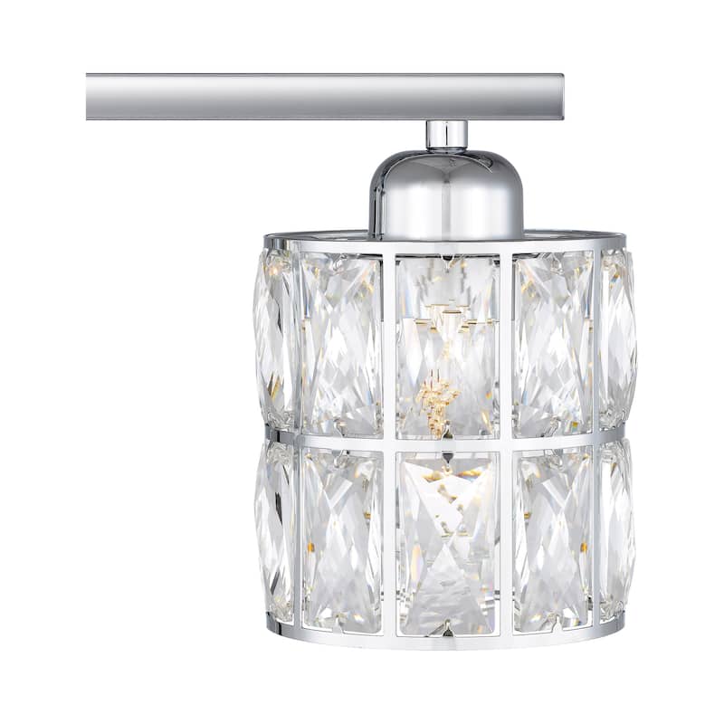 Gibson 4-Light Polished Chrome Vanity Light