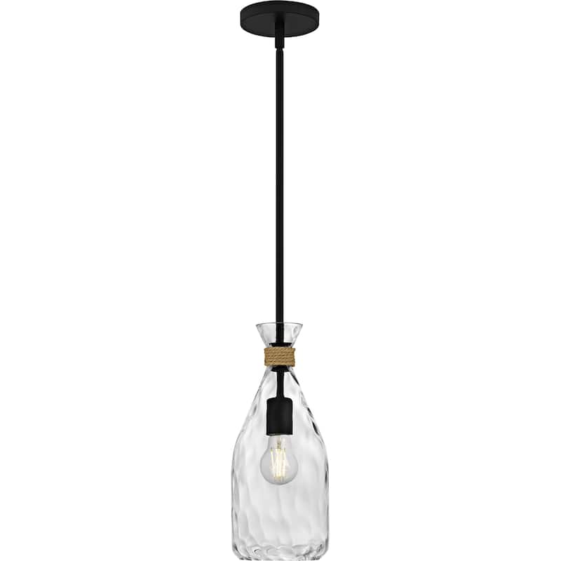 Govada 1-Light Matte Black Mini Pendant