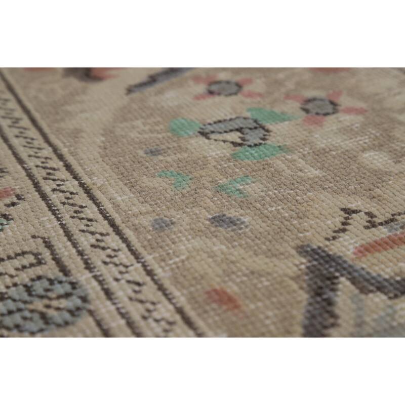 Floral Tabriz Persian Area Rug Hand-Knotted Wool Carpet - 9'10"x 12'6"
