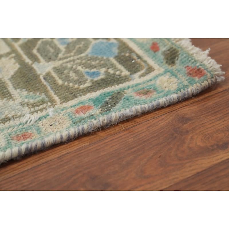 Hand Knotted Oriental 100% Wool Carpet Traditional Floral Oranges & Rust Tabriz Area Rug - 6' 0'' X 4' 7''