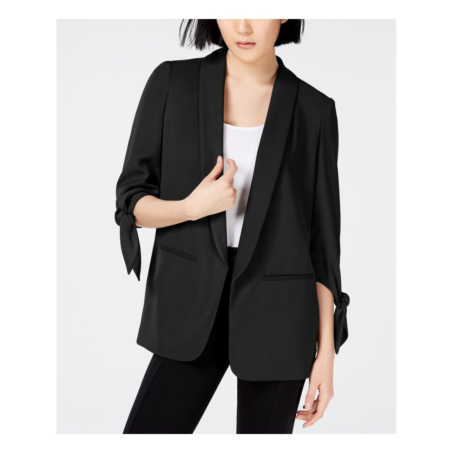 black work coat womens