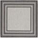 preview thumbnail 49 of 140, SAFAVIEH Courtyard Vickie Indoor/ Outdoor Waterproof Patio Backyard Rug 10' Square - Light Grey/Black