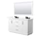 Option White / Giotto Quartz Top / Matte Black Hardware