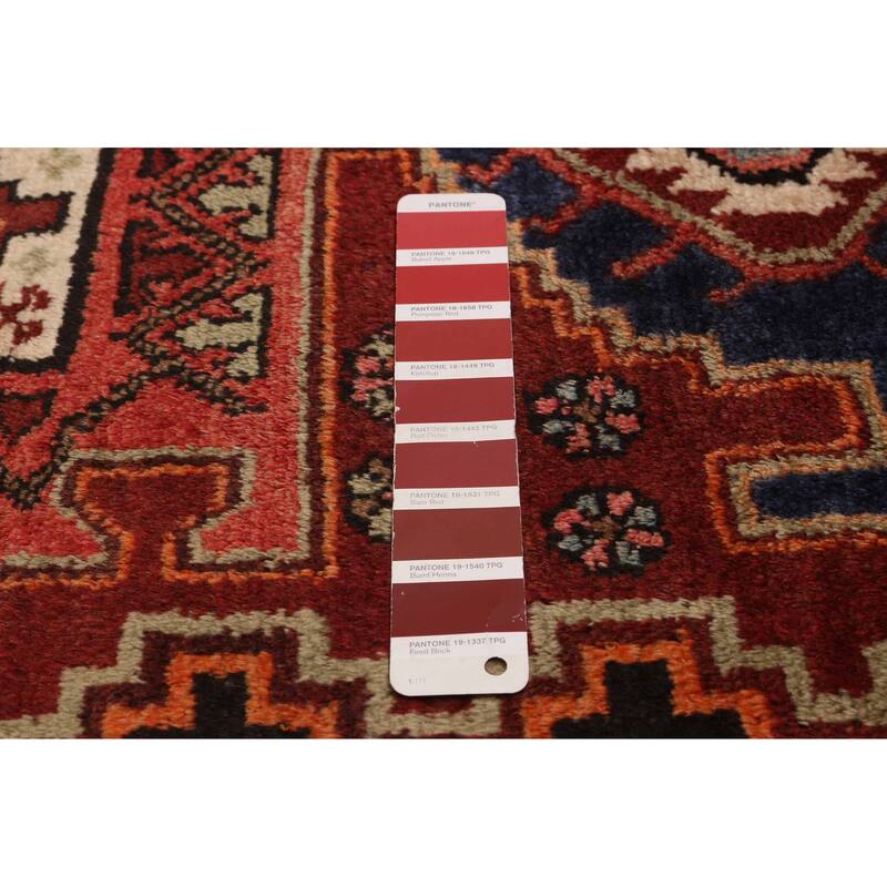 ECARPETGALLERY Hand-knotted Konya Anatolian Red Wool Rug - 3'11 x 7'0