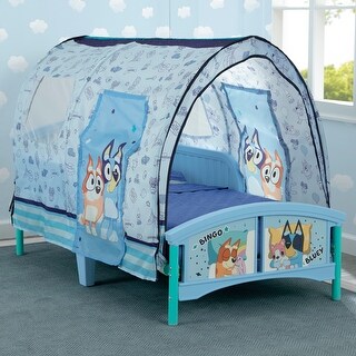 Delta Children Bluey Plastic Toddler Bed with Tent