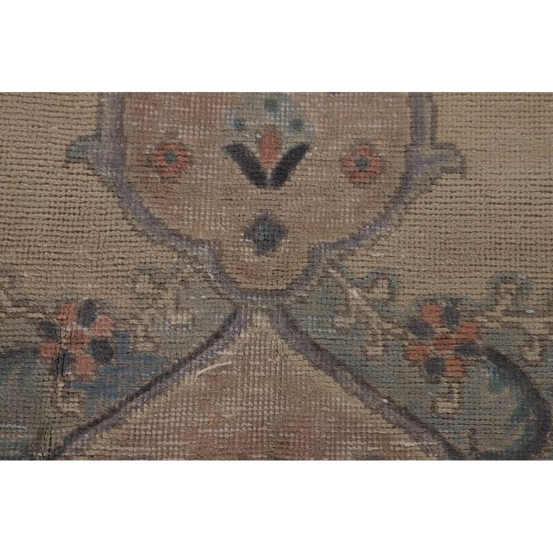 Tabriz Persian Vintage Area Rug Handmade Wool Carpet - 9'7" x 12'7"