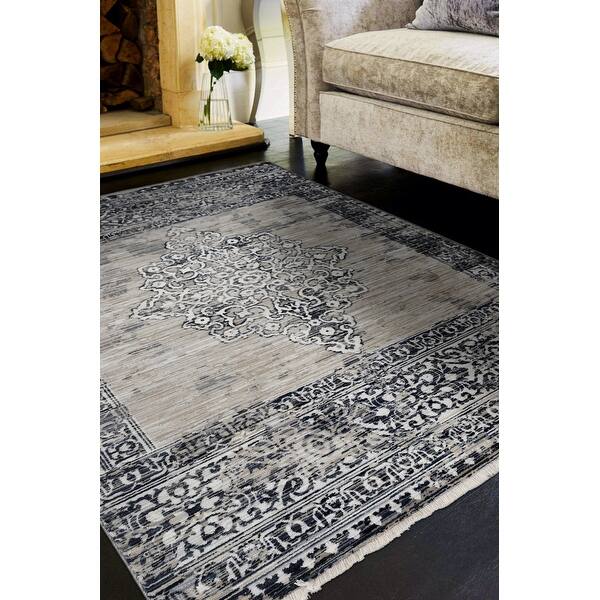slide 2 of 4, Gracewood Hollow Renza Distressed Boho Traditional Rug