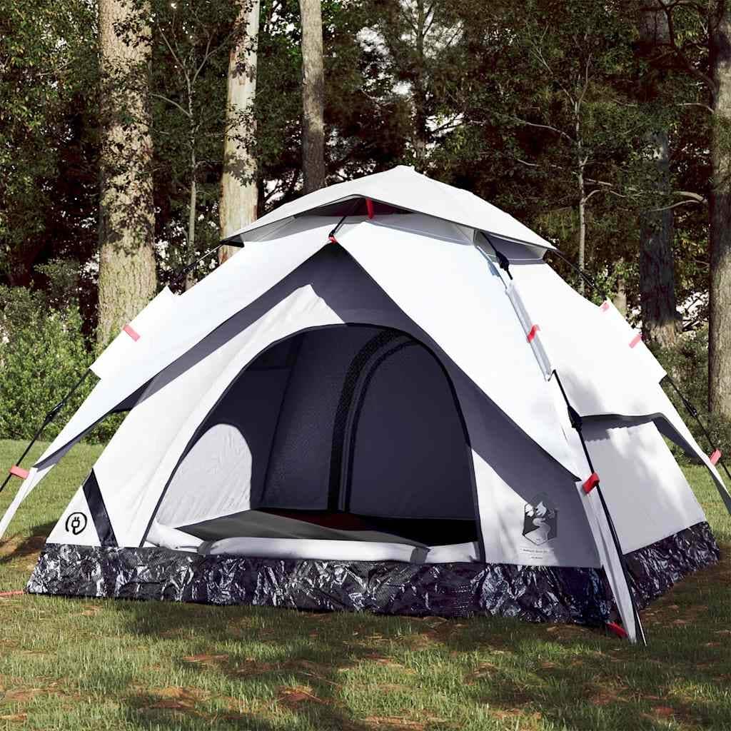 vidaXL Camping Tent Dome Shelter Blackout Outdoor Patio Fabric Quick Release - 90.6 x 90.6 x 55.1
