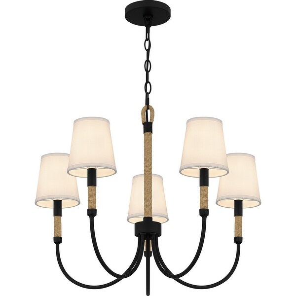 Bayside 5-Light Matte Black Chandelier - Bed Bath & Beyond