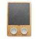 preview thumbnail 3 of 4, Bamboo Cheese Board Gift Set with Slate Tray, 4 Knives, 2 Dip Bowls - Natural
