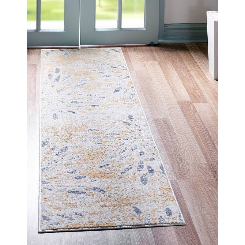 Contemporary Synnove Collection Area Rug - 2'x6' - Yellow