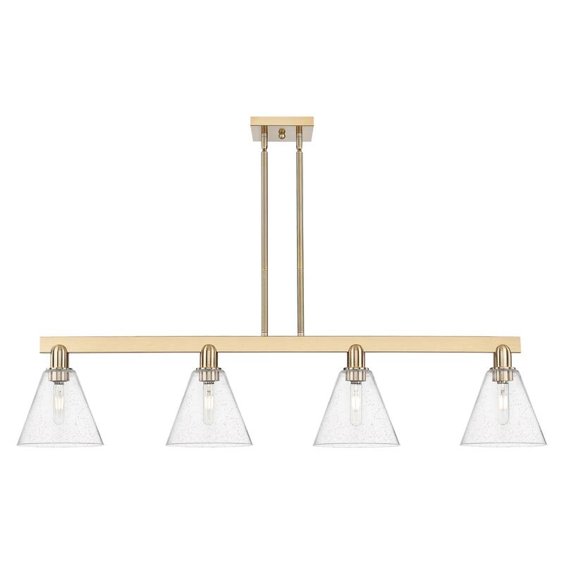 Innovations Lighting Endless Possibilities Arcadia - Berkshire Glass - 4 Light 51" Stem Hung Island Light