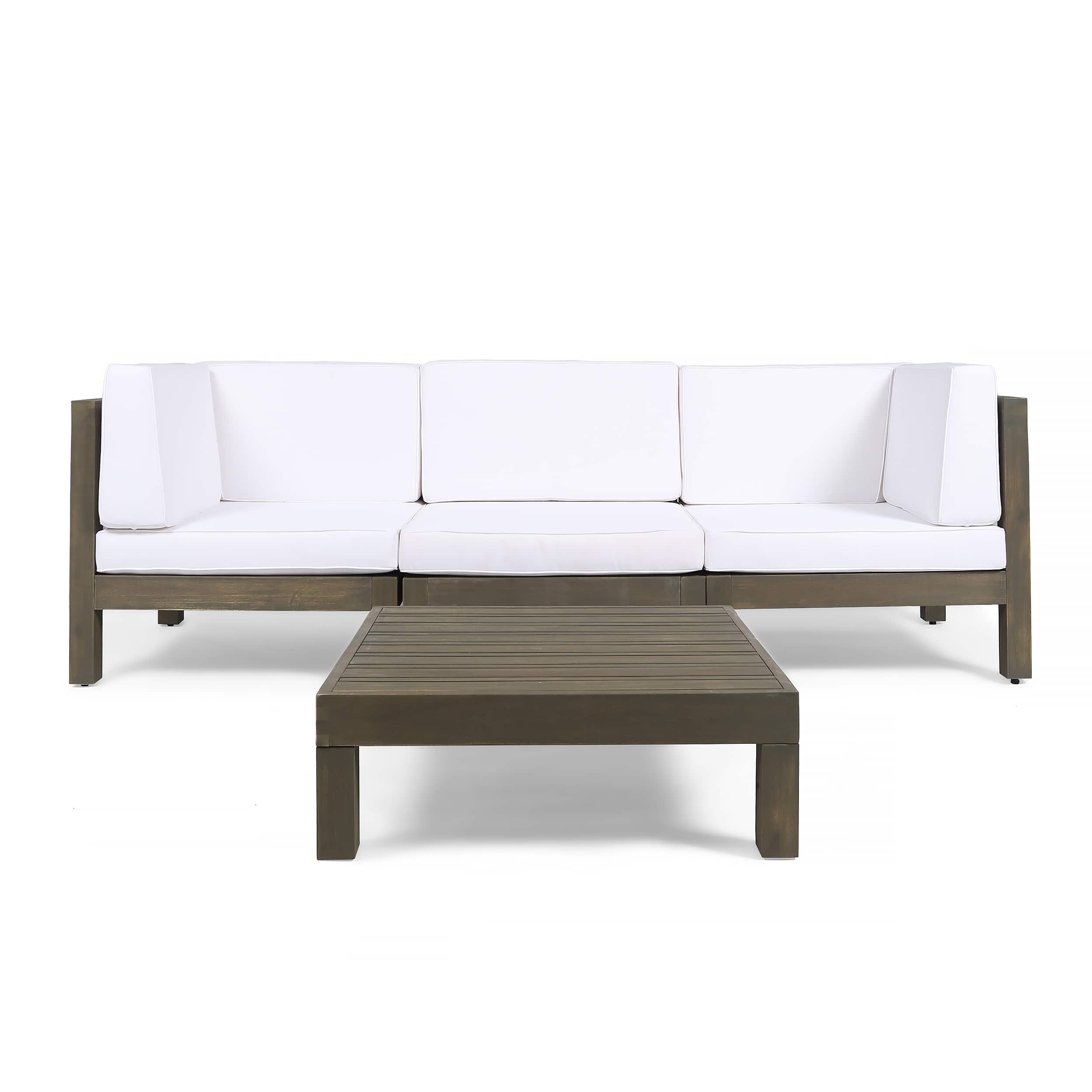 Option gray + white cushion